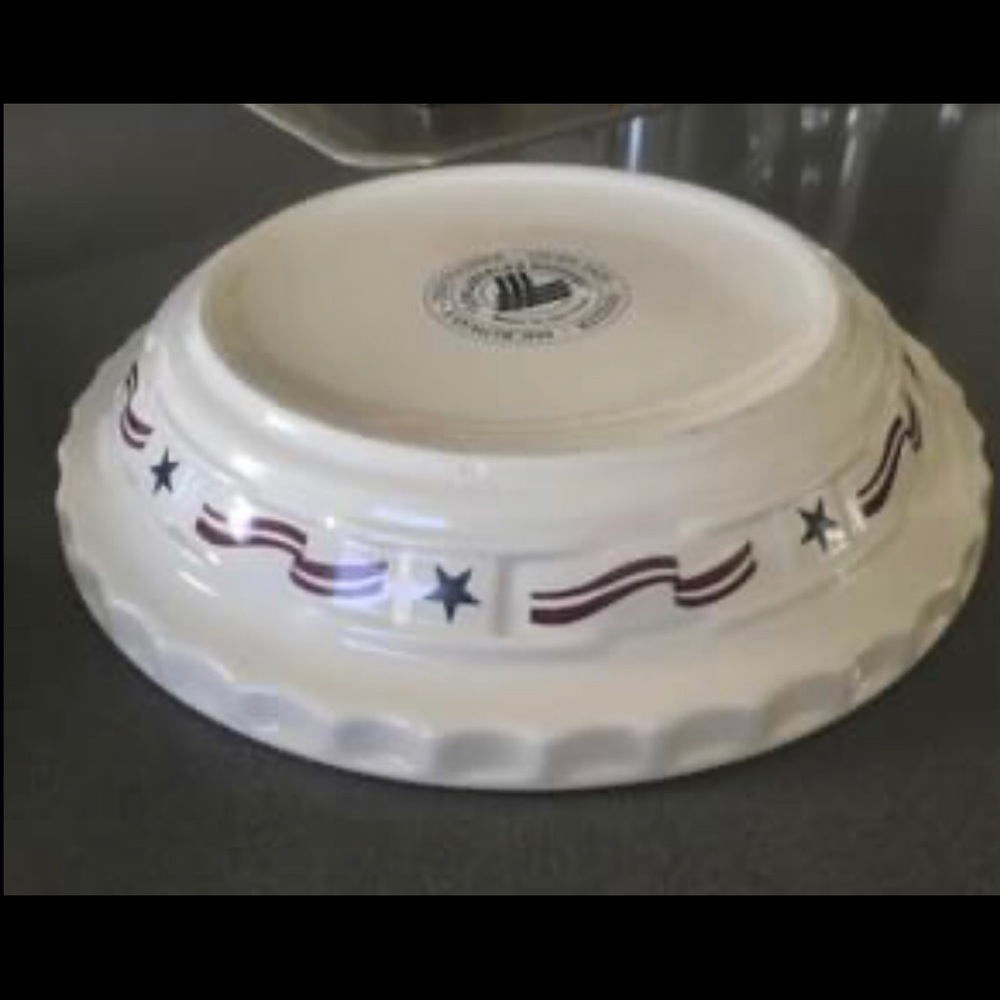 Longaberger All American Stars and Stripes Pie Plate
